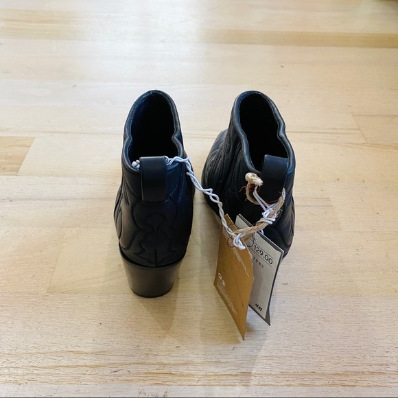 H&M black cowboy ankle boots NWT - Picture 4 of 6